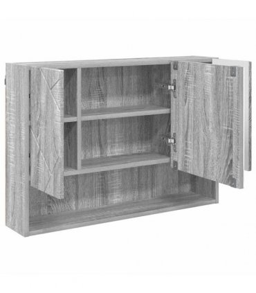 vidaXL Bathroom Furniture Set 3 pcs Grey Sonoma