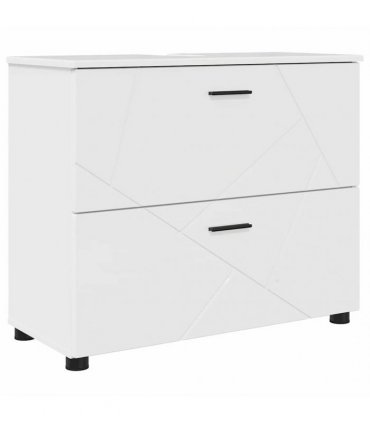 vidaXL Bathroom Furniture Set 4 pcs High Gloss White
