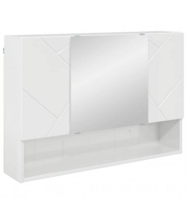 vidaXL Bathroom Furniture Set 4 pcs High Gloss White