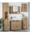 vidaXL Bathroom Furniture Set 5 pcs Artisan Oak
