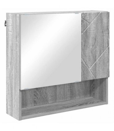 vidaXL Bathroom Furniture Set 4 pcs Grey Sonoma