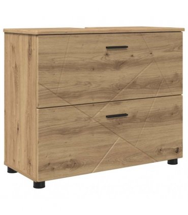 vidaXL Bathroom Furniture Set 4 pcs Artisan Oak