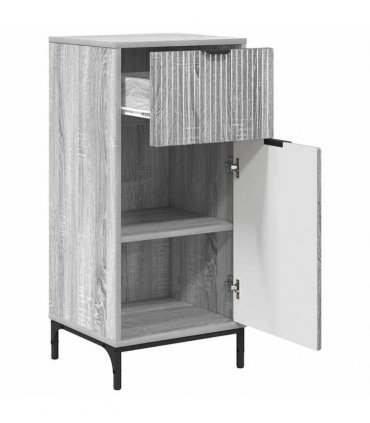 vidaXL Bathroom Furniture Set 3 pcs Grey Sonoma