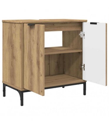 vidaXL Bathroom Furniture Set 3 pcs Artisan Oak