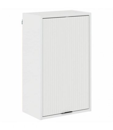 vidaXL Bathroom Furniture Set High Gloss White Engineered wood, Metal