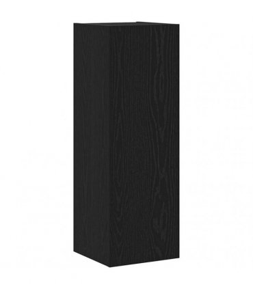 vidaXL TV Cabinet Set 7 pcs Black Oak Engineered Wood