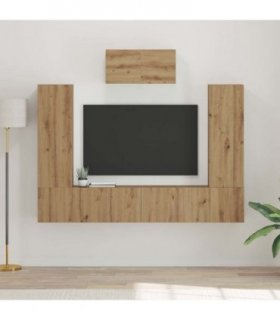 vidaXL TV Cabinet Set 7 pcs Artisan Oak Engineered Wood