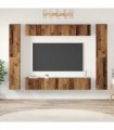 vidaXL TV Cabinet Set 10 pcs 30.5 x 30 x 90 cm Old Wood
