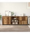 vidaXL Sideboard 3 pcs Old Wood 70 x 41 x 75 cm Engineered Wood
