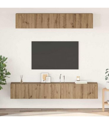 vidaXL TV Cabinet Set 5 pcs 80 x 30 x 30 cm Artisan Oak
