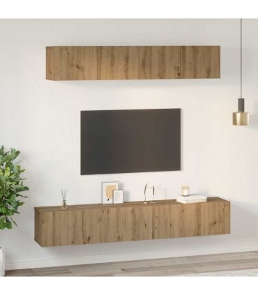 vidaXL TV Cabinet Set 5 pcs 80 x 30 x 30 cm Artisan Oak