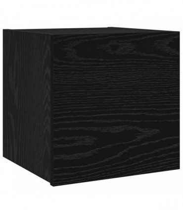 vidaXL TV Cabinet Set 8 pcs 80 x 30 x 30 cm Black Oak