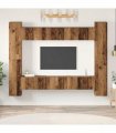 vidaXL TV Cabinet Set 10 pcs 30.5 x 30 x 90 cm Old Wood