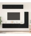 vidaXL TV Cabinet Set 6 pcs 12.01 x 11.81 x 35.43 in Black Oak