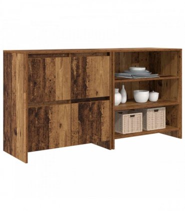 vidaXL Sideboard 2 pcs Old Wood 70 x 41 x 75 cm Engineered Wood