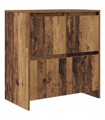 vidaXL Sideboard 2 pcs Old Wood 70 x 41 x 75 cm Engineered Wood