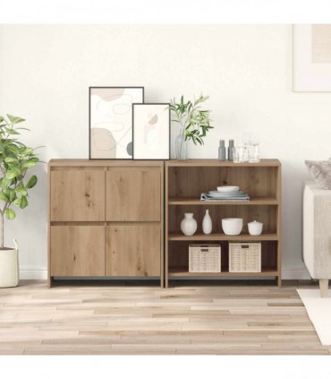 vidaXL Sideboard 2 pcs Artisan Oak 70 x 41 x 75 cm Engineered Wood