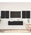 vidaXL TV Cabinet Set 6 pcs Black Oak