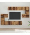 vidaXL TV Cabinet Set 10 pcs 60 x 30 x 30 cm Old Wood