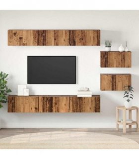 vidaXL TV Cabinet Set 8 pcs Old Wood