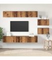 vidaXL TV Cabinet Set 8 pcs Old Wood