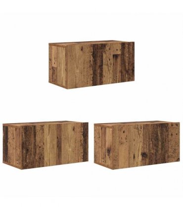 vidaXL TV Cabinet Set 8 pcs Old Wood