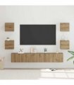 vidaXL TV Cabinet Set 7 pcs 60 x 30 x 30 cm Artisan Oak