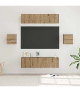 vidaXL TV Cabinet Set 6 pcs 60 x 30 x 30 cm Artisan Oak