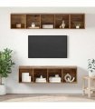 vidaXL TV Cabinet Set 4 pcs Old Wood Engineered Wood