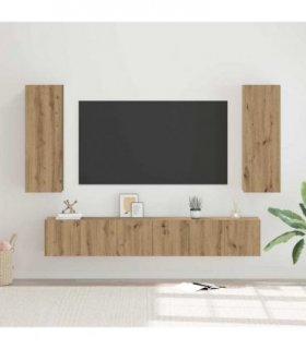 vidaXL TV Cabinet Set 5 pcs Artisan Oak Engineered Wood