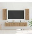vidaXL TV Cabinet Set 5 pcs Artisan Oak Engineered Wood