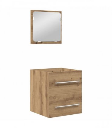 vidaXL Bathroom Furniture Set 2 pcs Artisan Oak Engineered Wood