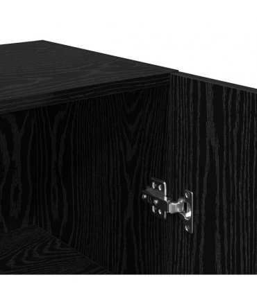 vidaXL TV Cabinet Set 4 pcs Black Oak