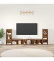 vidaXL TV Cabinet Set 4 pcs 37 x 35 x 107 cm Old Wood