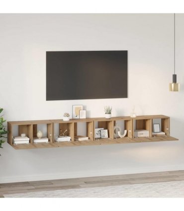 vidaXL TV Cabinet Set 4 pcs 60 x 30 x 30 cm Artisan Oak