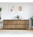 vidaXL Storage Cabinet 3 pcs Artisan Oak 60 x 35 x 70 cm