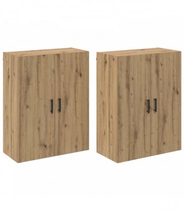 vidaXL Wall Cabinet 2 pcs Artisan Oak 69.5 x 34 x 90 cm
