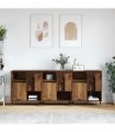 vidaXL Sideboard 3 pcs Old Wood 60 x 35 x 70 cm
