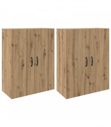 vidaXL Wall Cabinet 2 pcs Artisan Oak 69.5 x 34 x 90 cm