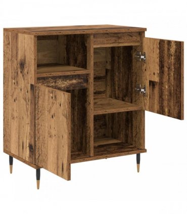 vidaXL Sideboard 2 pcs Old Wood 60 x 35 x 70 cm