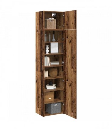 vidaXL Sideboard 2 pcs Old Wood 50 x 41 x225 cm
