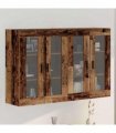 vidaXL Wall Mounted Cabinets 2 pcs Old Wood 69.5 x 34 x 90 cm