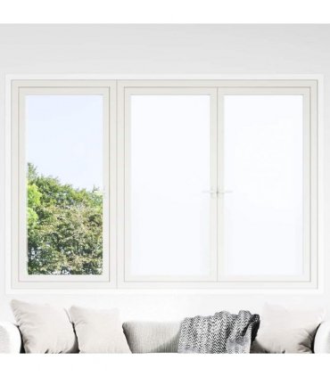 vidaXL Static Window Film Frosted White 90 x 2000 cm PVC