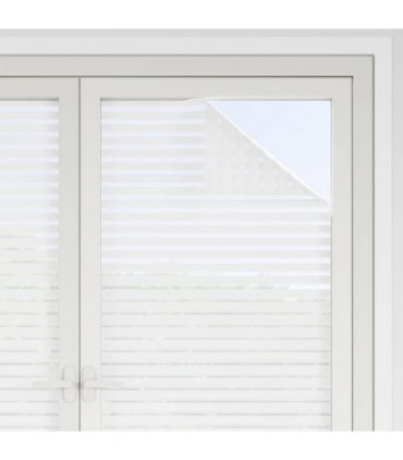 vidaXL Static Window Film Frosted stripes 90 x 500 cm PVC