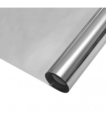 vidaXL Static Reflective Solar Window Film Silver 90 x 2000 cm PVC