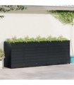 vidaXL Wheelie Bin Storage for 5 Bins Black 340 x 77.5 x 121.5 cm