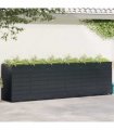 vidaXL Wheelie Bin Storage for 6 Bins Black 408 x 77.5 x 121.5 cm