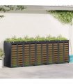vidaXL Wheelie Bin Storage for 5 Bins Steel Anthracite