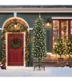 vidaXL Artificial Christmas Tree with LED Light Green 210 cm
