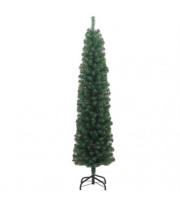 vidaXL Artificial Christmas Tree with LED Light Green 210 cm